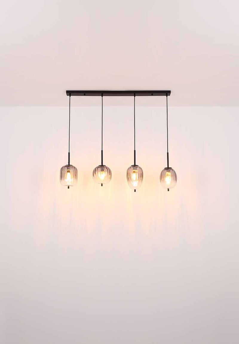 Ronde zwarte ronde hanglamp Globo Attila - Afbeelding 5