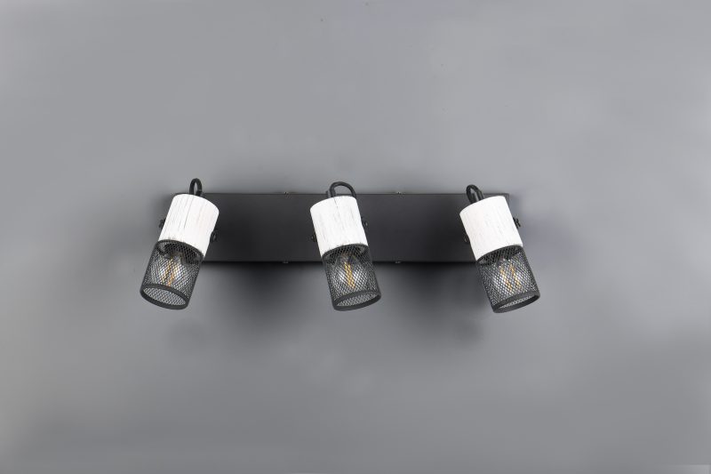 Rustieke zwart-witte spots trio Tosh - Afbeelding 3