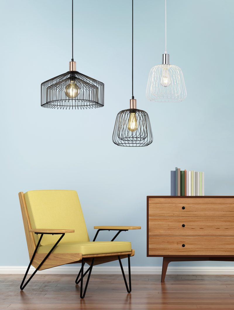 Scandinavische witte metalen hanglamp Sanna - Afbeelding 2