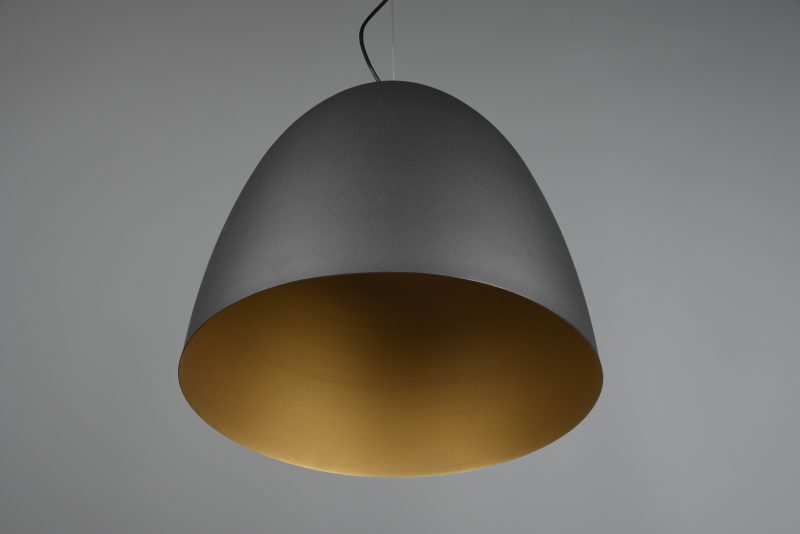 Sfeervolle metalen komvormige hanglamp zwart/goud Tilda - Afbeelding 4