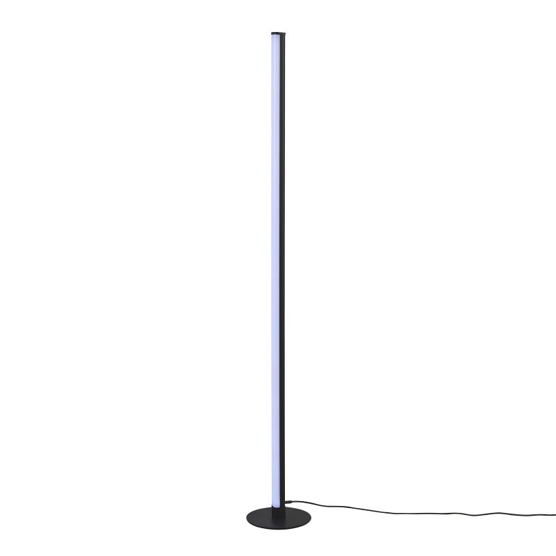 Smalle zwarte buisvloerlamp ingebouwde lichtkleureffecten Tendo - Afbeelding 3