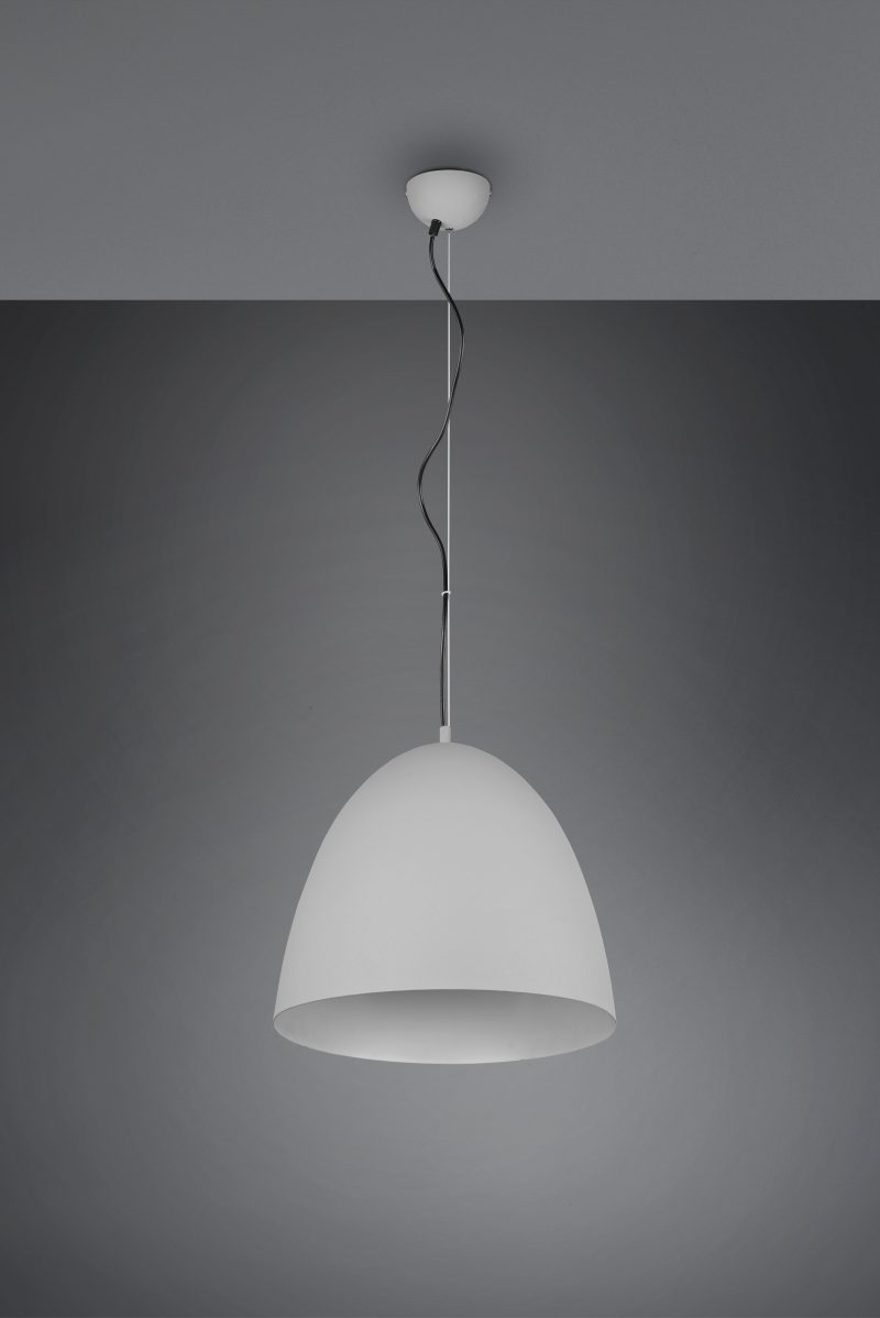 Speelse komvormige grijze metalen hanglamp  Tilda - Afbeelding 3