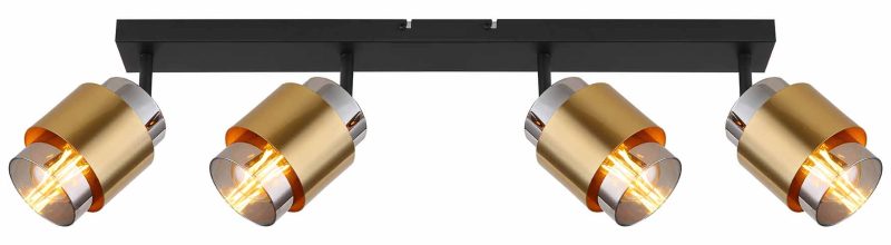 Spots zwart metaal klassiek Globo Milley - Afbeelding 2
