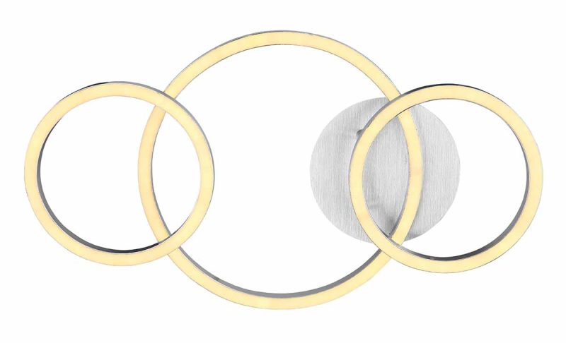Stalen moderne plafondlamp aluminium Globo Reggy - Afbeelding 3