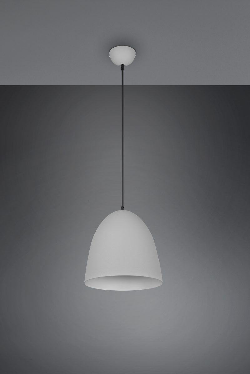 Strakke metalen komvormige hanglamp grijs Tilda - Afbeelding 3