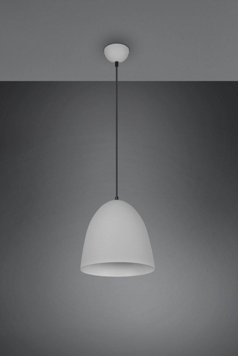 Strakke metalen komvormige hanglamp grijs Tilda - Afbeelding 3