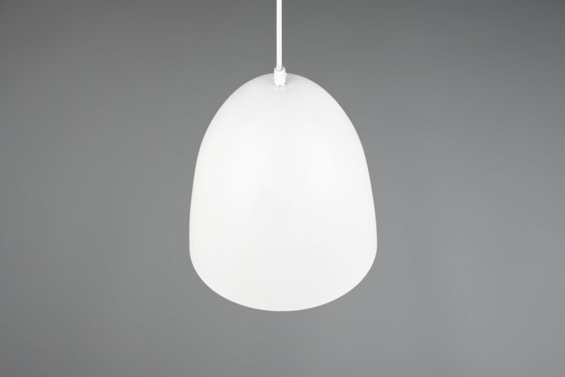 Strakke witte metalen hanglamp komvorm Tilda - Afbeelding 2
