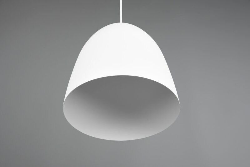 Strakke witte metalen hanglamp komvorm Tilda - Afbeelding 4
