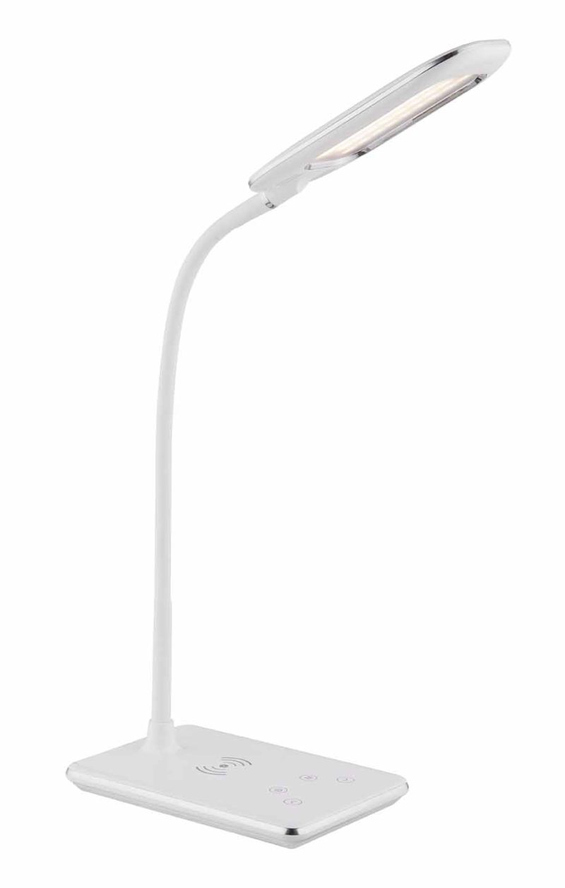 Tafellamp wit kunststof usb-poort Globo Hekla - Afbeelding 2