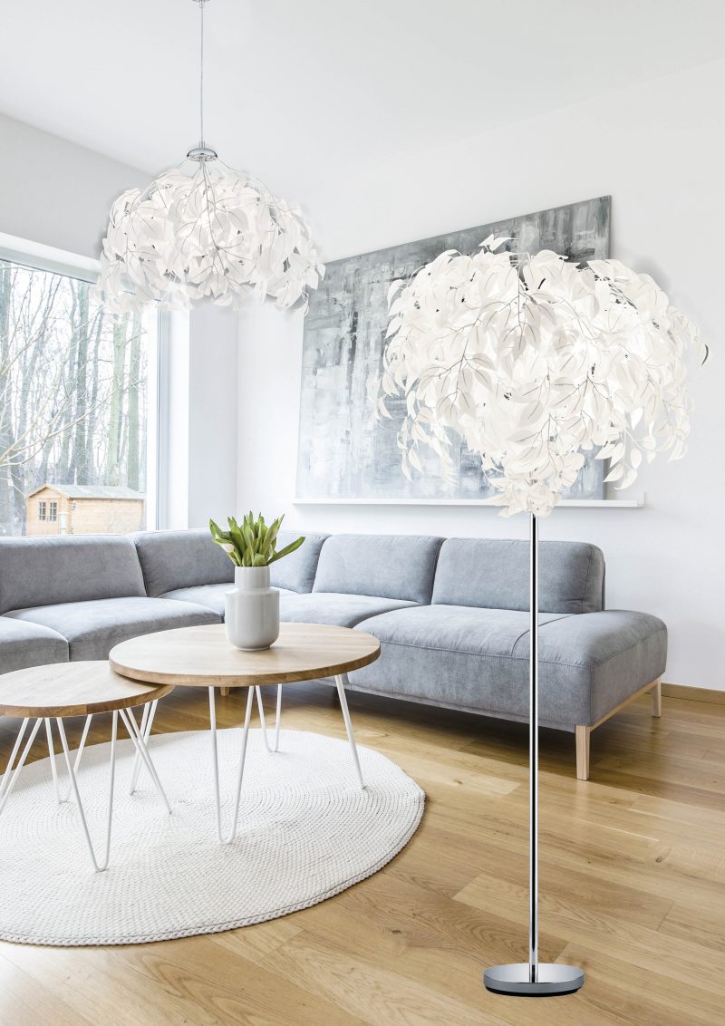 Chromen vloerlampen