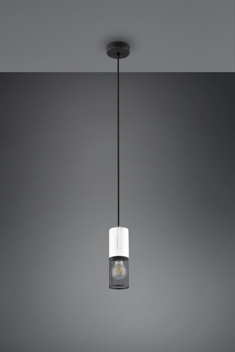 Trendy metalen zwarte hanglamp Tosh - Afbeelding 3