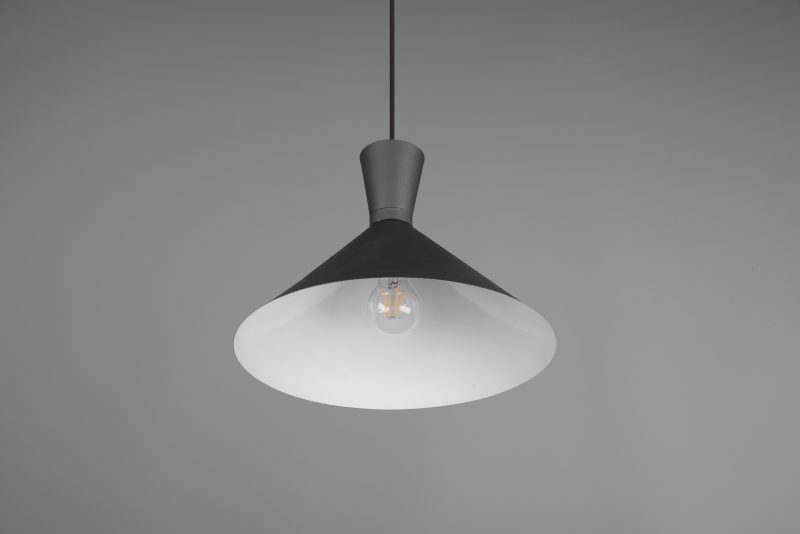 Veelvormige minimalistische design hanglamp zwart Enzo - Afbeelding 4