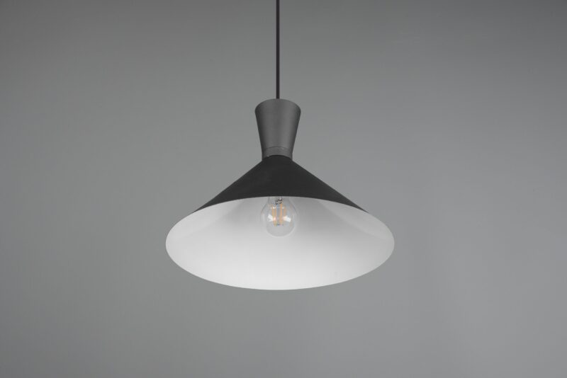 Veelvormige minimalistische design hanglamp zwart Enzo - Afbeelding 4