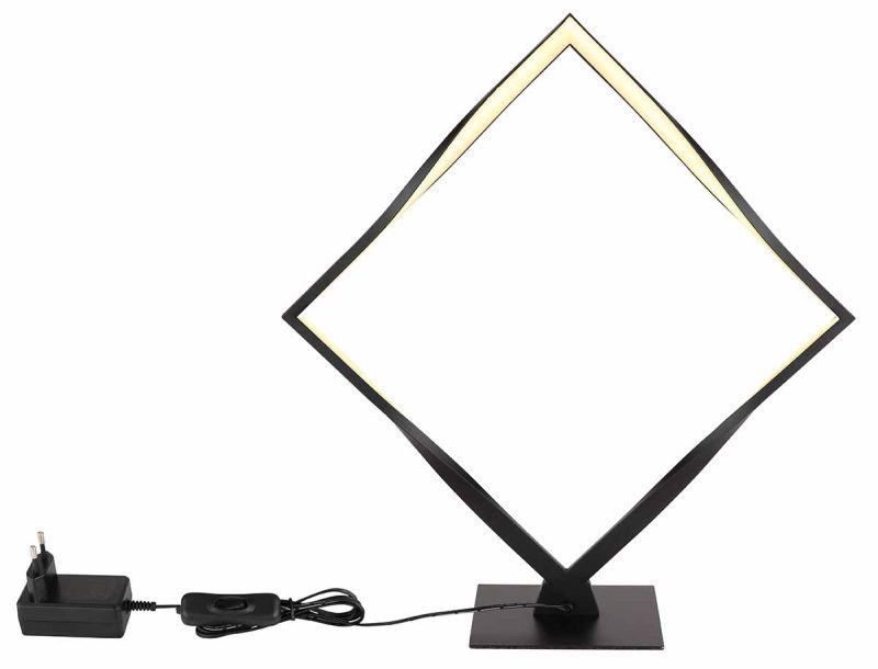 Vierkante zwarte moderne tafellamp Globo Maxxy - Afbeelding 3