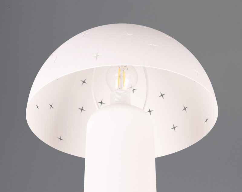 Vintage witte paddenstoel tafellamp Seta - Afbeelding 3