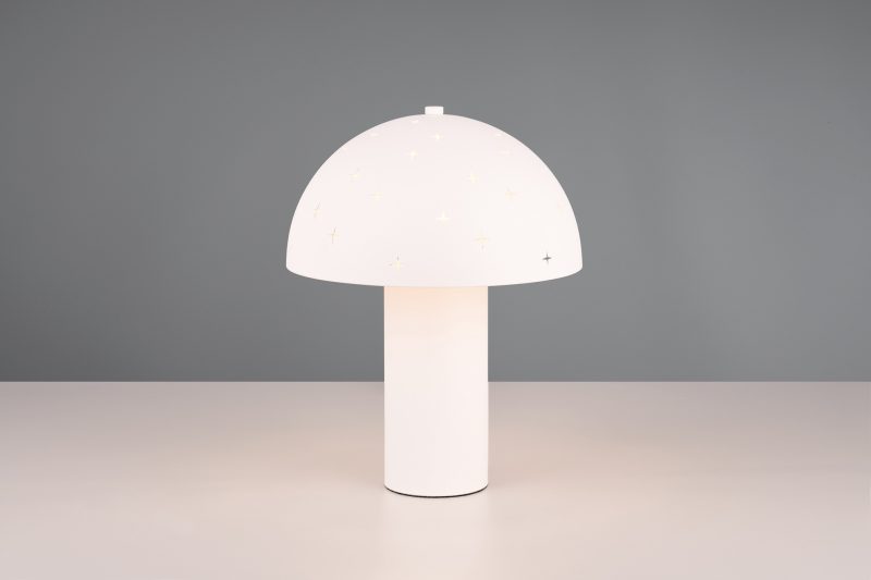 Vintage witte paddenstoel tafellamp Seta - Afbeelding 4