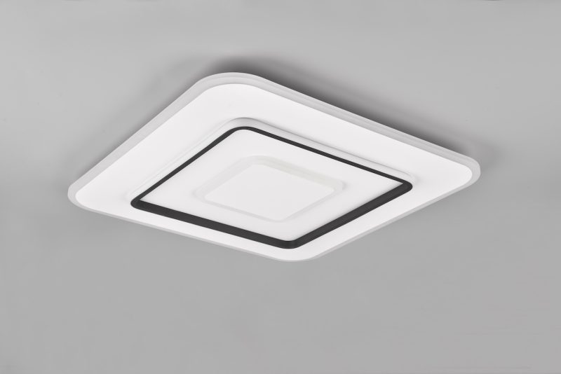 Vintage witte plafonnière met zwart Jora - Afbeelding 4