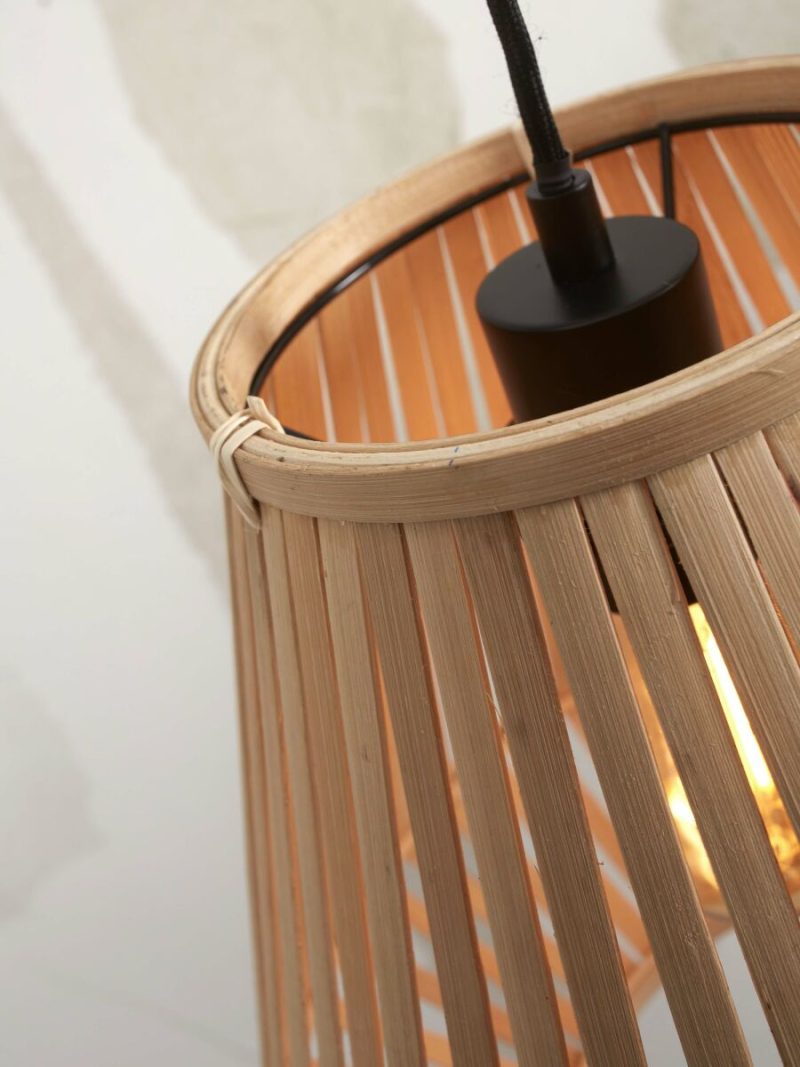 Vloerlamp bamboe lantaarn naturel GOOD&MOJO Merapi - Afbeelding 3