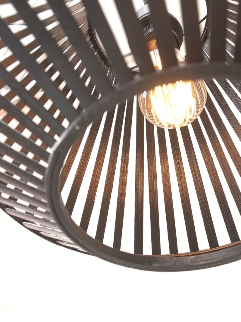 Vloerlamp lantaarn bamboe zwart GOOD&MOJO Merapi - Afbeelding 4