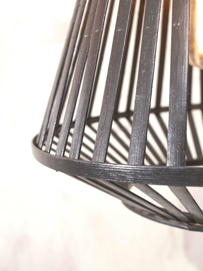 Vloerlamp lantaarn bamboe zwart GOOD&MOJO Merapi - Afbeelding 6
