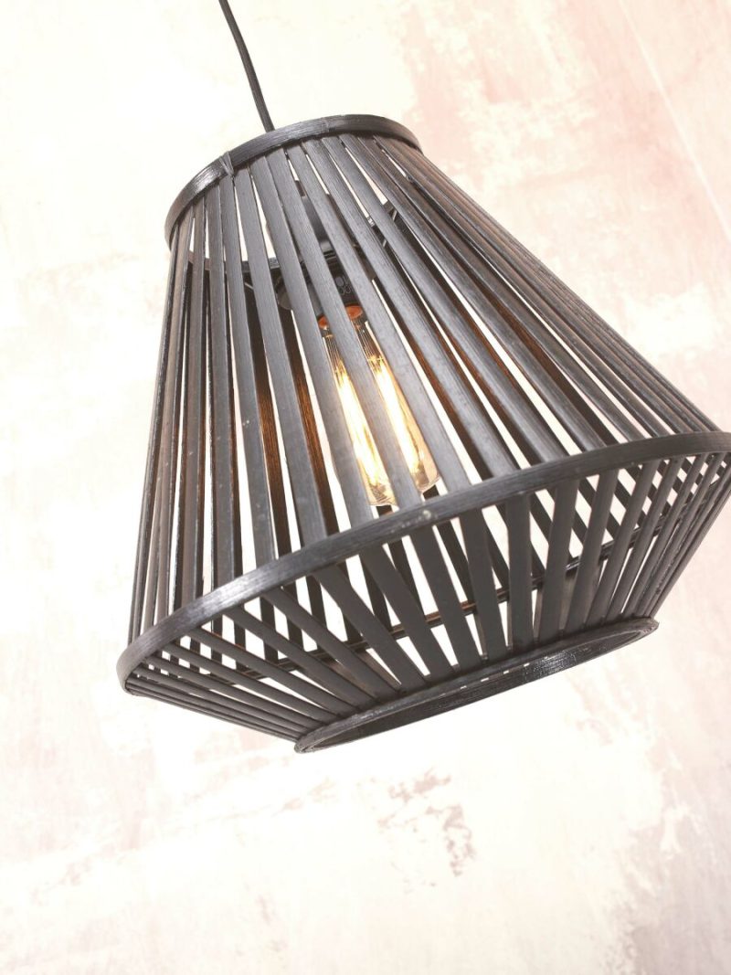 Vloerlamp lantaarn bamboe zwart GOOD&MOJO Merapi - Afbeelding 7