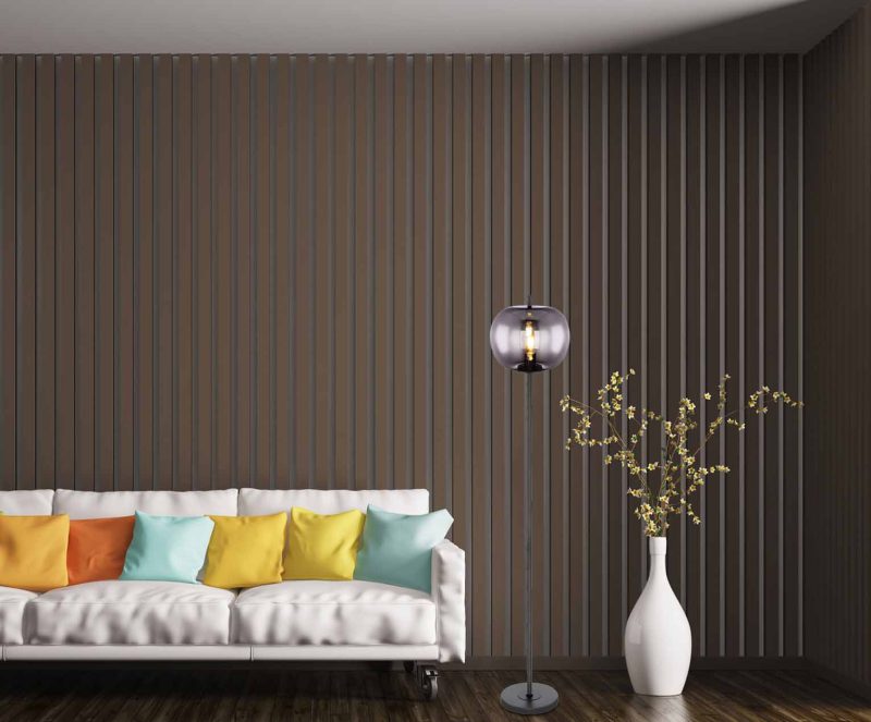 Vloerlamp modern zwart metaal Globo Blacky - Afbeelding 4