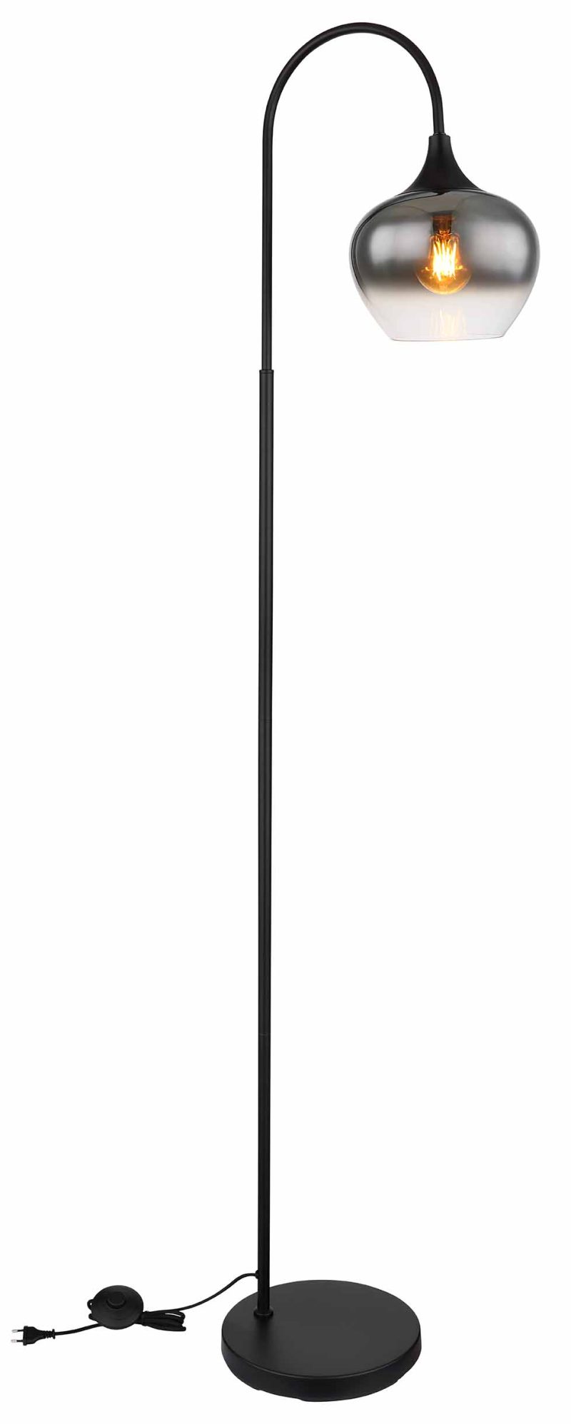 Vloerlamp modern zwart metaal Globo Maxy - Afbeelding 3