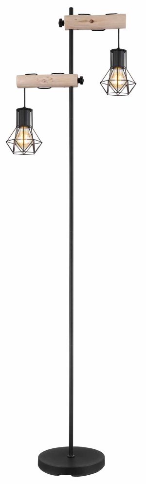 vloerlamp-zwart-metaalhout-2-diamantkap-globo-hermi-i-54017-2s-1