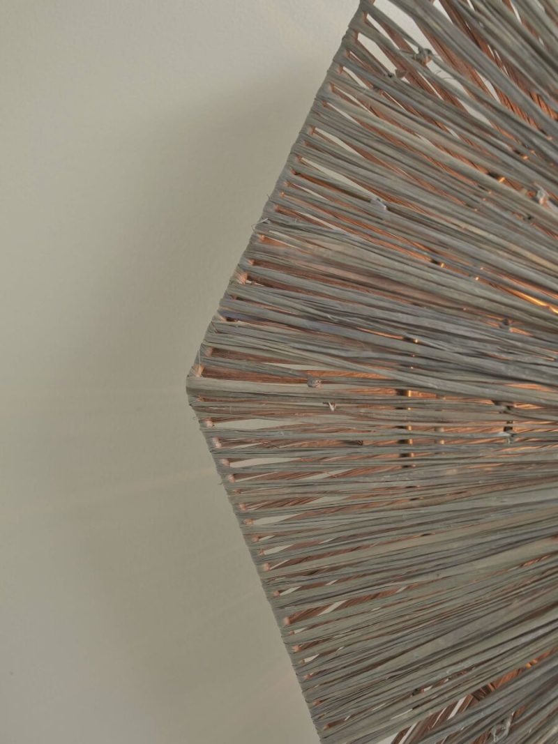 Wandlamp achthoek grijs raffia GOOD&MOJO Panama - Afbeelding 7