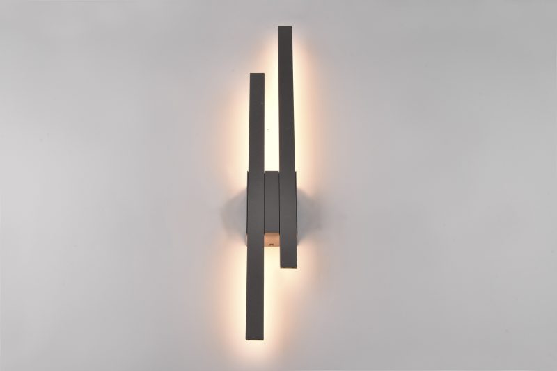Wandlamp modern aluminium antraciet Tawa - Afbeelding 2