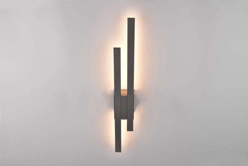 Wandlamp modern aluminium antraciet Tawa - Afbeelding 3