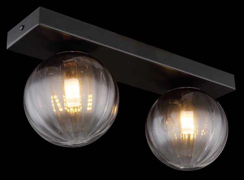Wandlamp modern zwart metaal Globo Dallerta - Afbeelding 4