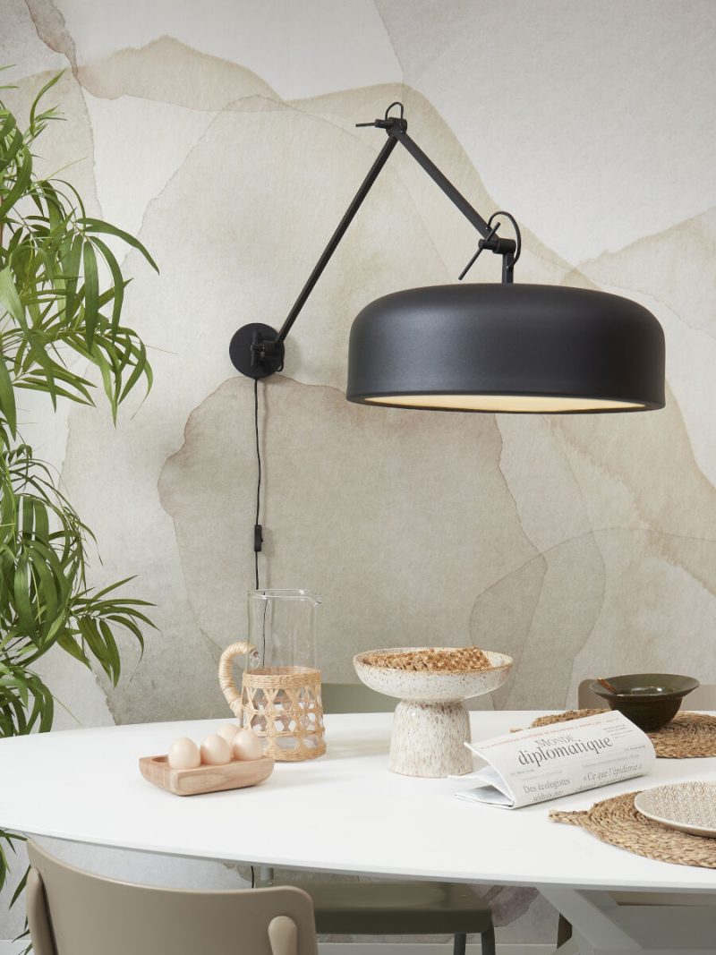 Wandlamp zwart metaal retro It's About RoMi Marseille - Afbeelding 5