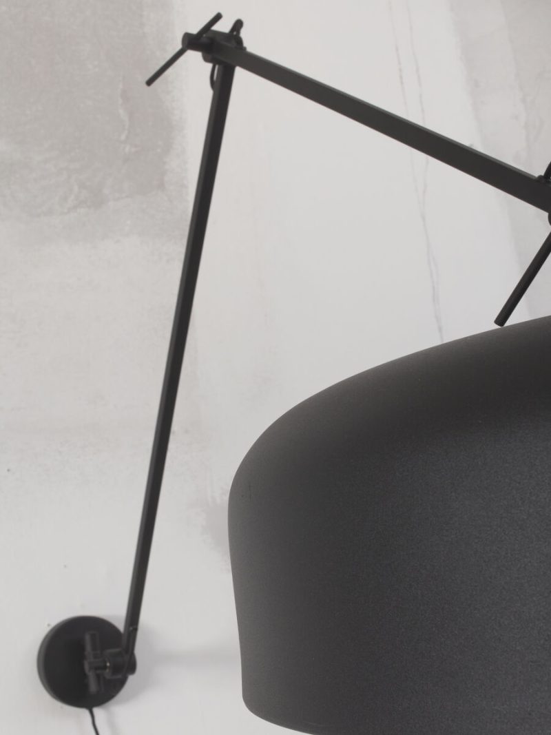 Wandlamp zwart metaal retro It's About RoMi Marseille - Afbeelding 6