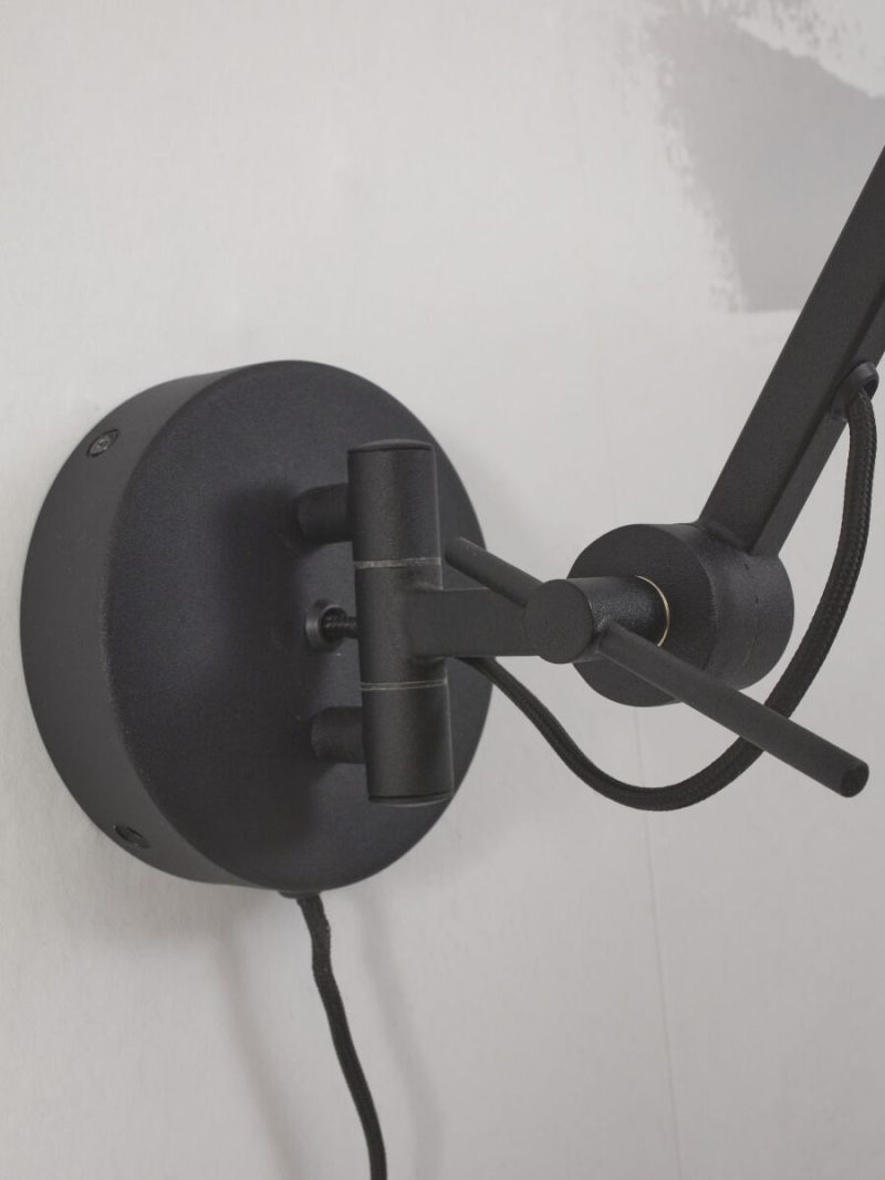 Wandlamp zwart metaal retro It's About RoMi Marseille - Afbeelding 7