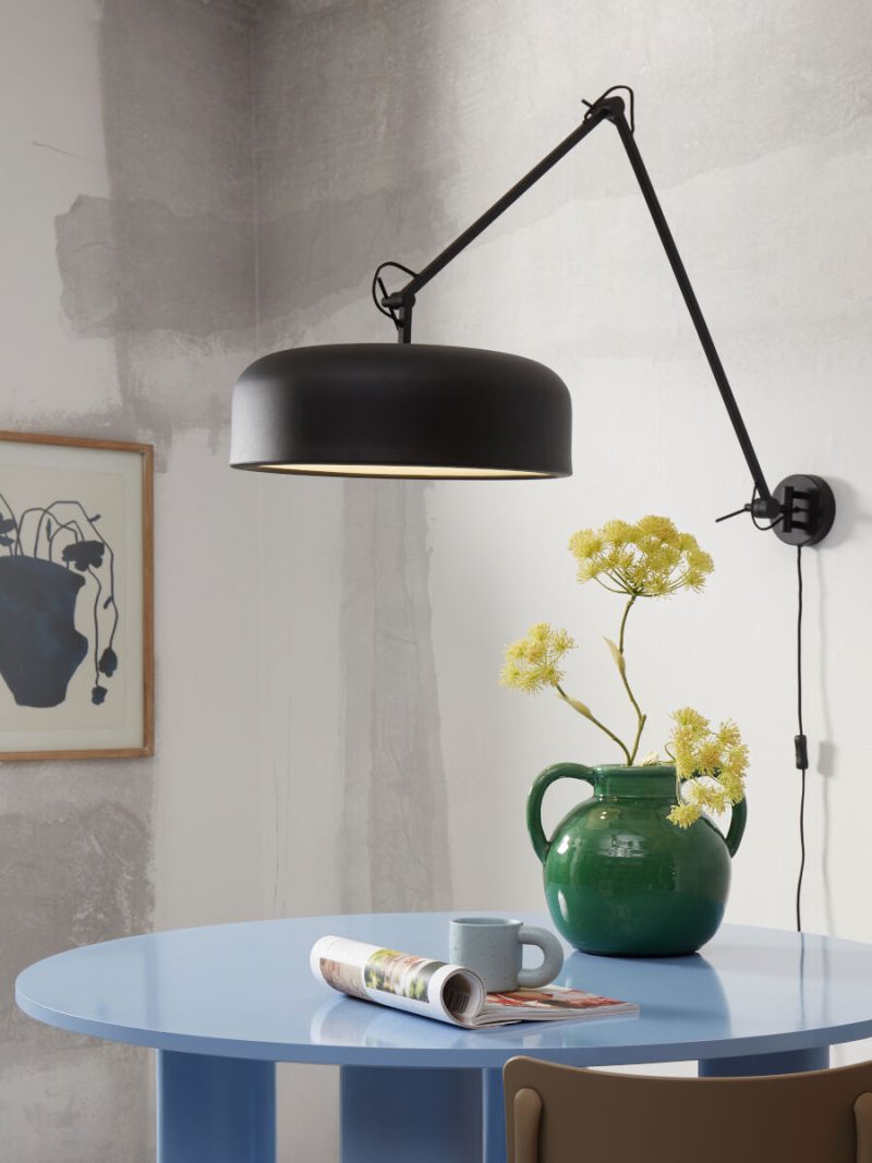 Wandlamp zwart metaal retro It's About RoMi Marseille - Afbeelding 10