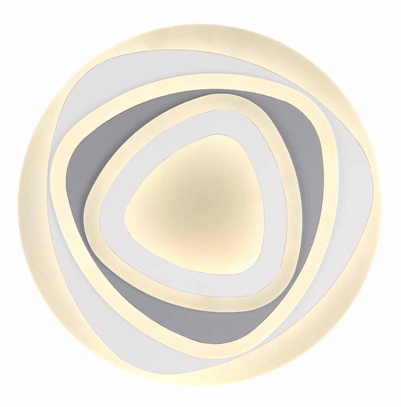 Wit grijze moderne plafondlamp Globo Sabatino - Afbeelding 2