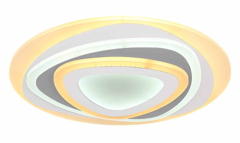 Wit grijze moderne plafondlamp Globo Sabatino - Afbeelding 4
