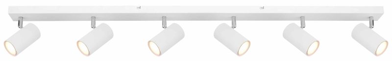 Witte balk 6-spots Globo Robby - Afbeelding 2