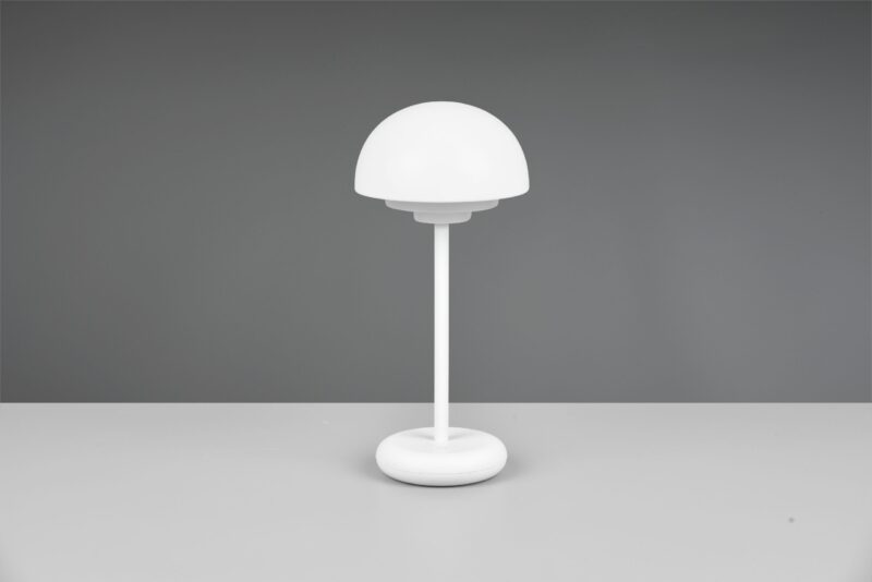 Witte organische binnen/buiten tafellamp oplaadbaar Elliot - Afbeelding 3