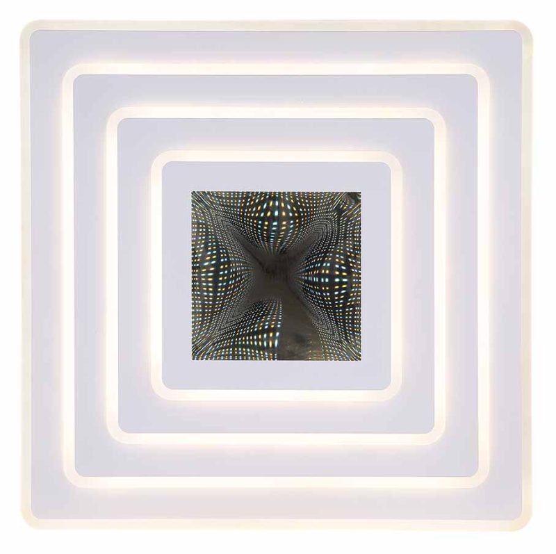 Witte plafondlamp vierkant wit Globo Jocelyn - Afbeelding 3