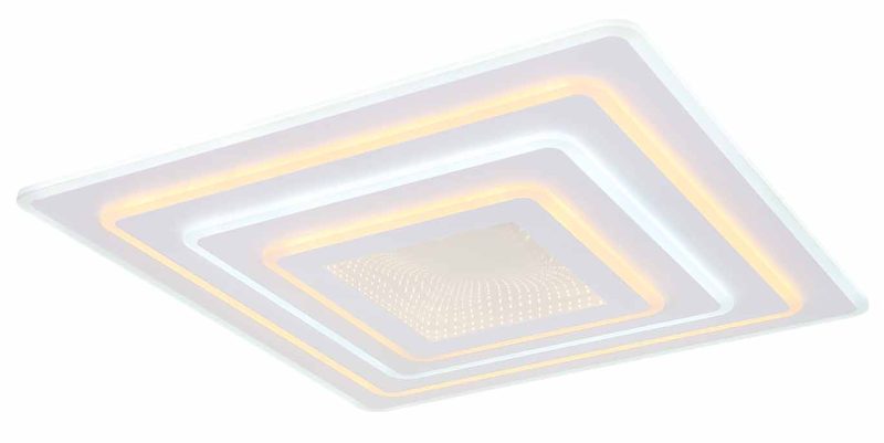 Witte plafondlamp vierkant wit Globo Jocelyn - Afbeelding 4