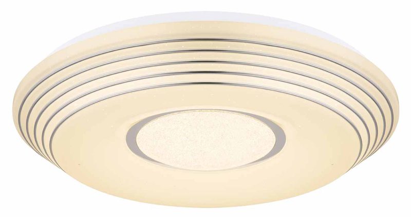 Witte ronde klassieke plafondlamp Globo Pillo - Afbeelding 4