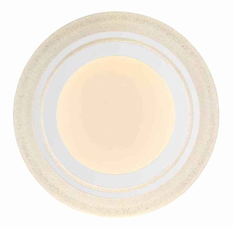 Witte ronde klassieke plafondlamp Globo Rada - Afbeelding 2