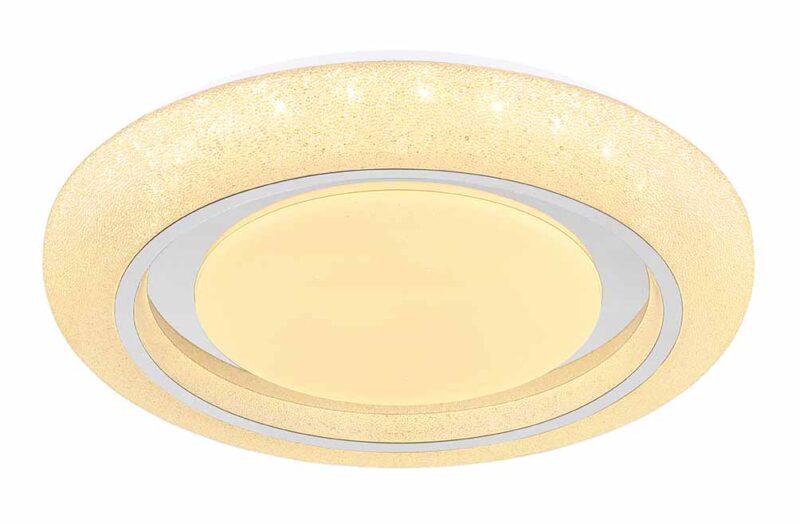 Witte ronde klassieke plafondlamp Globo Rada - Afbeelding 4