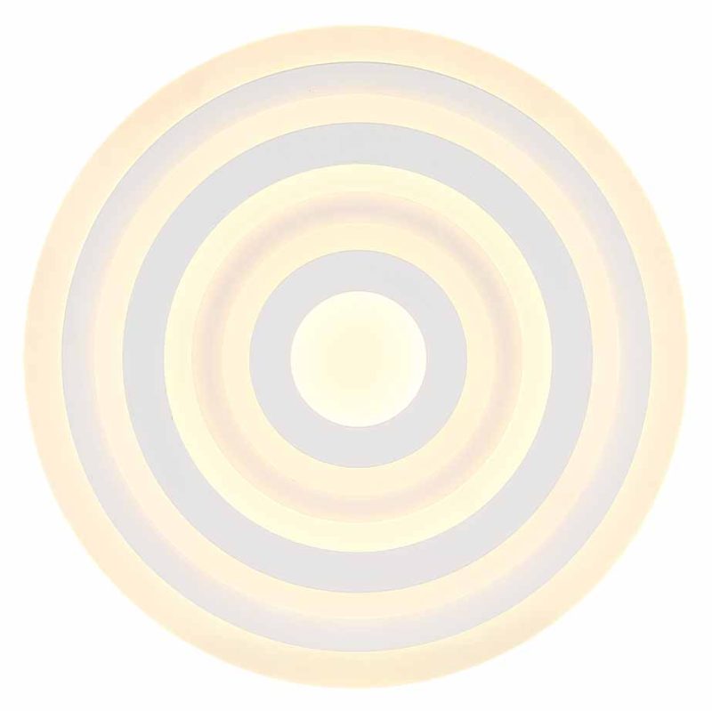 Witte ronde spiraal plafondlamp Globo Alois - Afbeelding 2
