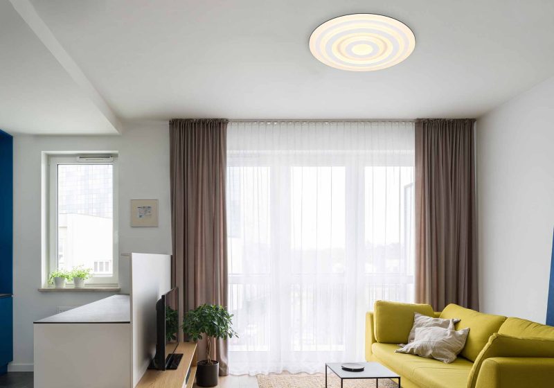 Witte ronde spiraal plafondlamp Globo Alois - Afbeelding 3