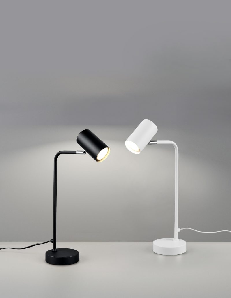 Witte tafellamp gebogen spot Marley - Afbeelding 4