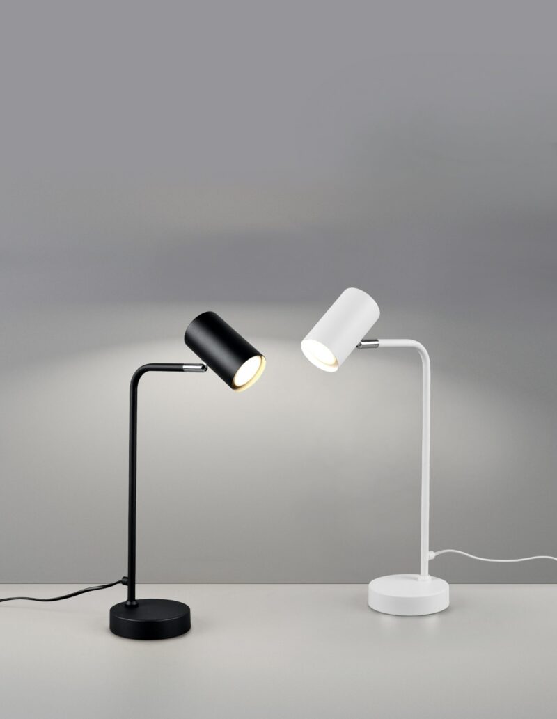 Witte tafellamp gebogen spot Marley - Afbeelding 4