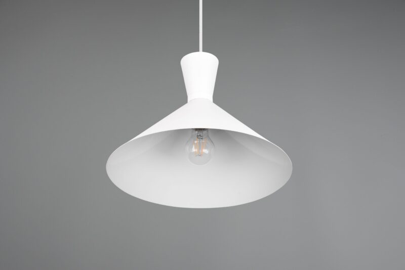 Witte veelvormige minimalistische design hanglamp Enzo - Afbeelding 4